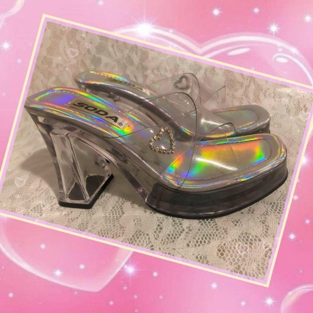 Vintage 90s/Y2k Platform Lucite Heels